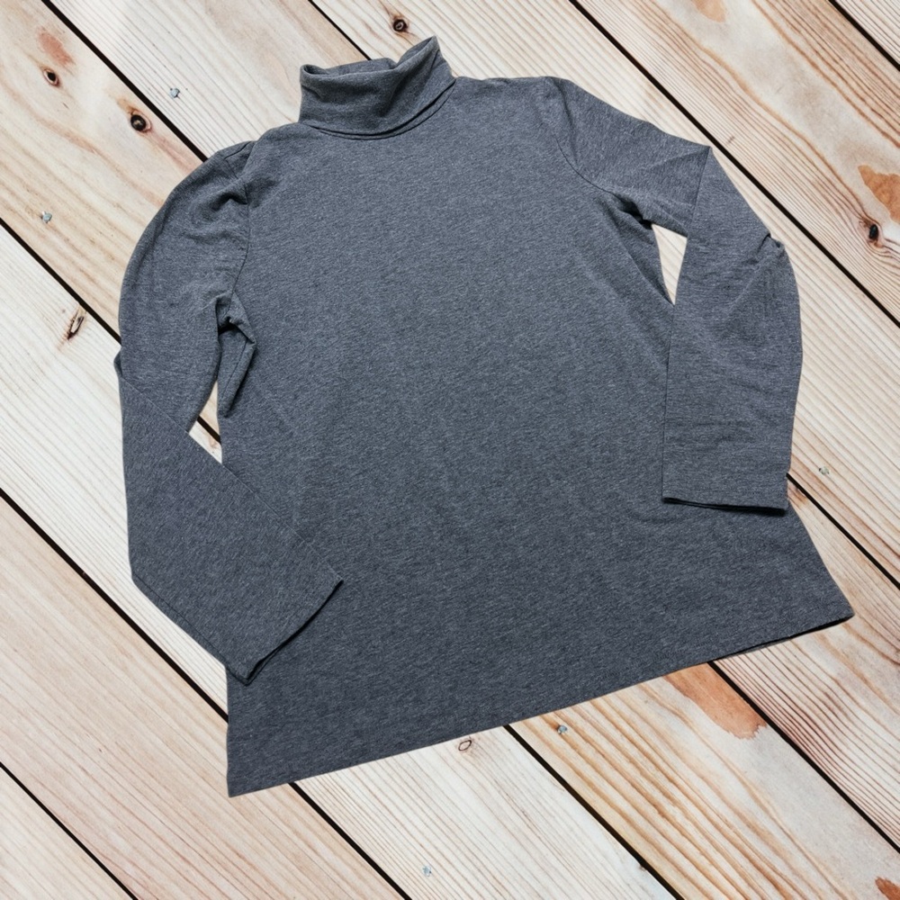 Talbots L grey long sleeve turtleneck shirt